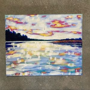 Reflections, Original Acrylic Painting on Canvas, 8x10